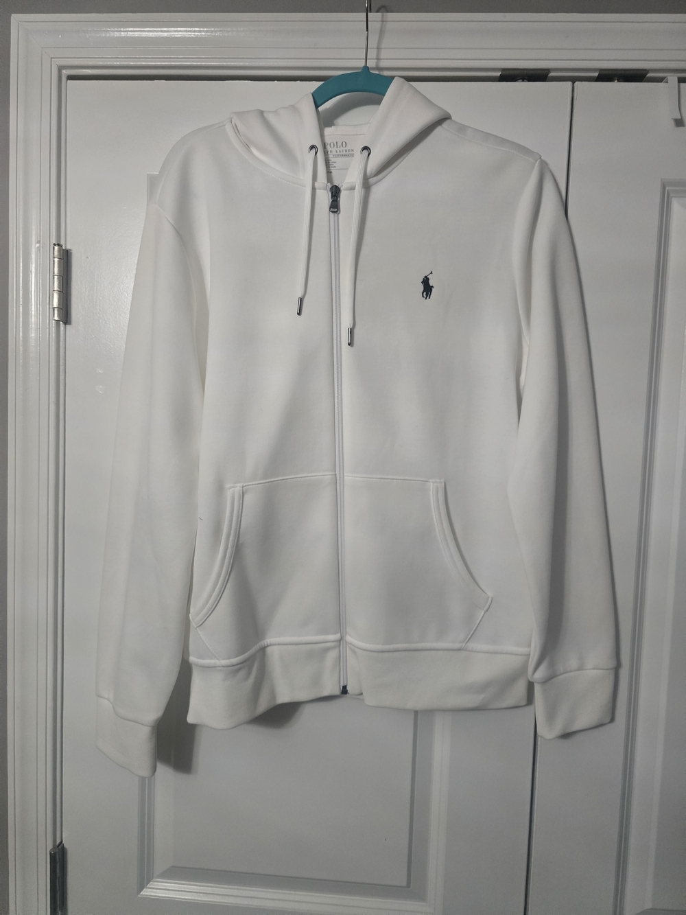 Polo by Ralph Lauren White Zip-Up Hoodie